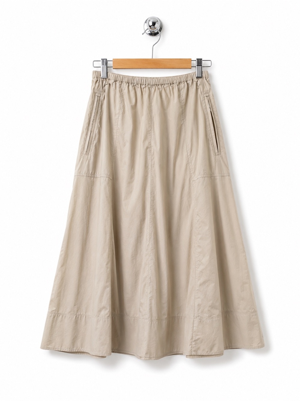 VINCE Gathered Utility Zipper Skirt